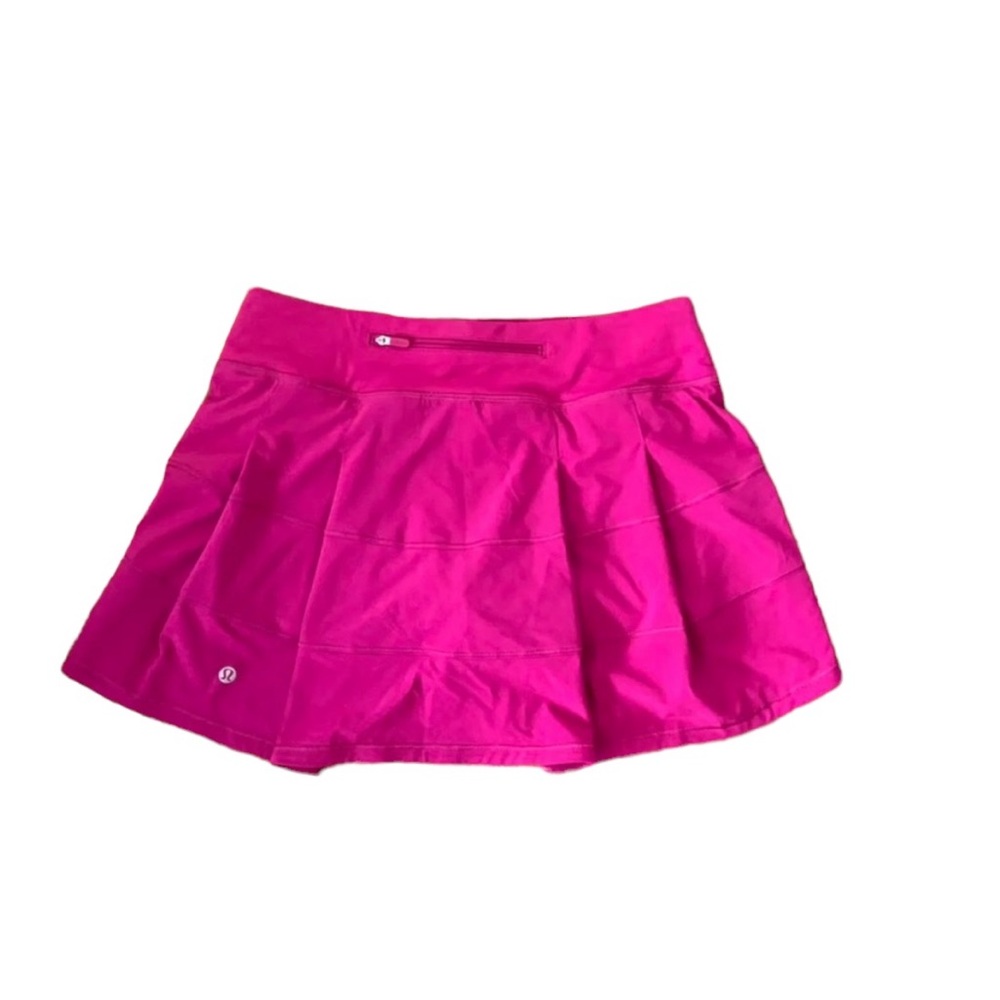 Lululemon Raspberry Pace Rival Skirt 6 Tall - Picture 3 of 3